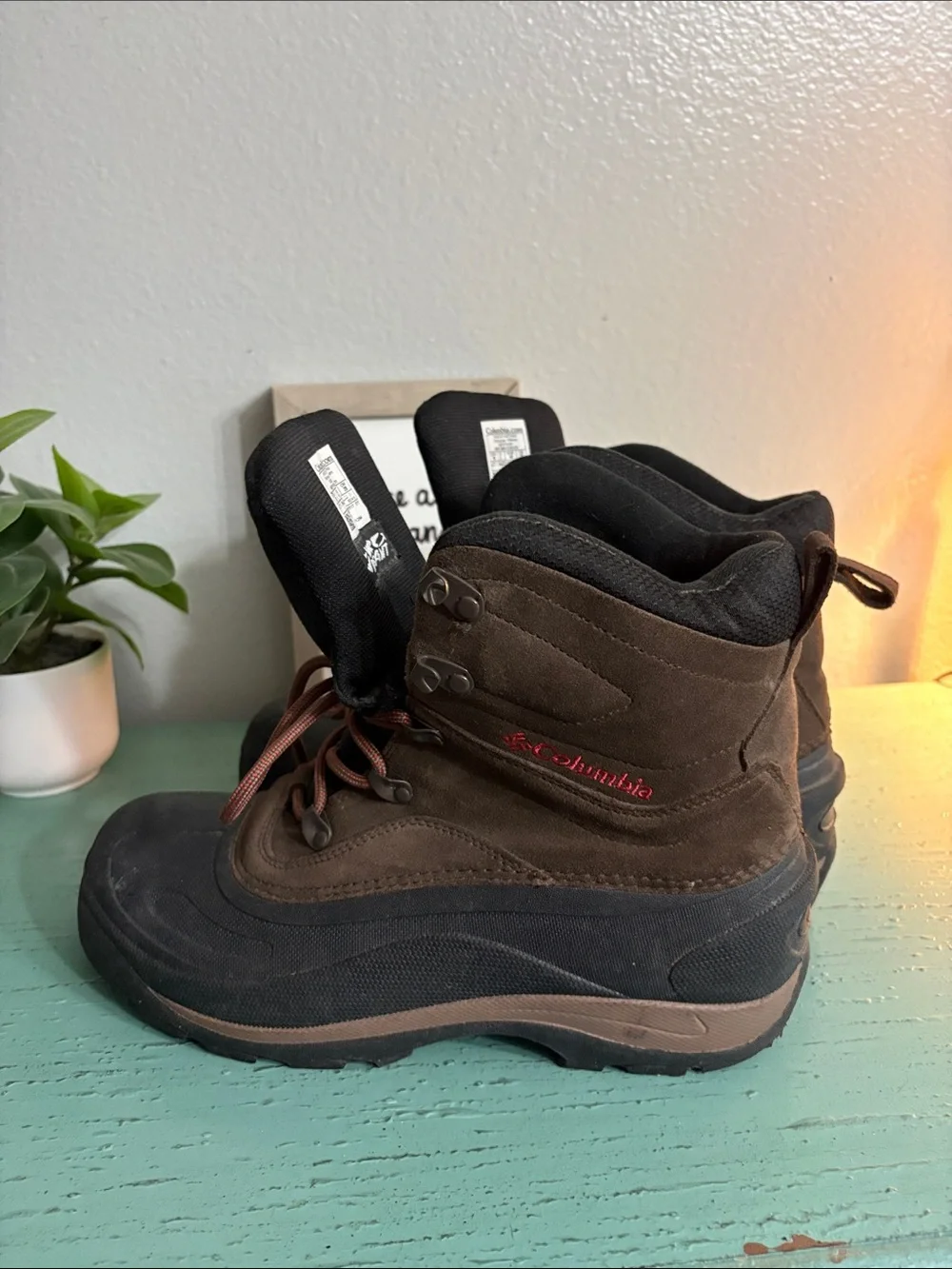 Mens Insulated Brown & Black Winter Boots - 200 grams